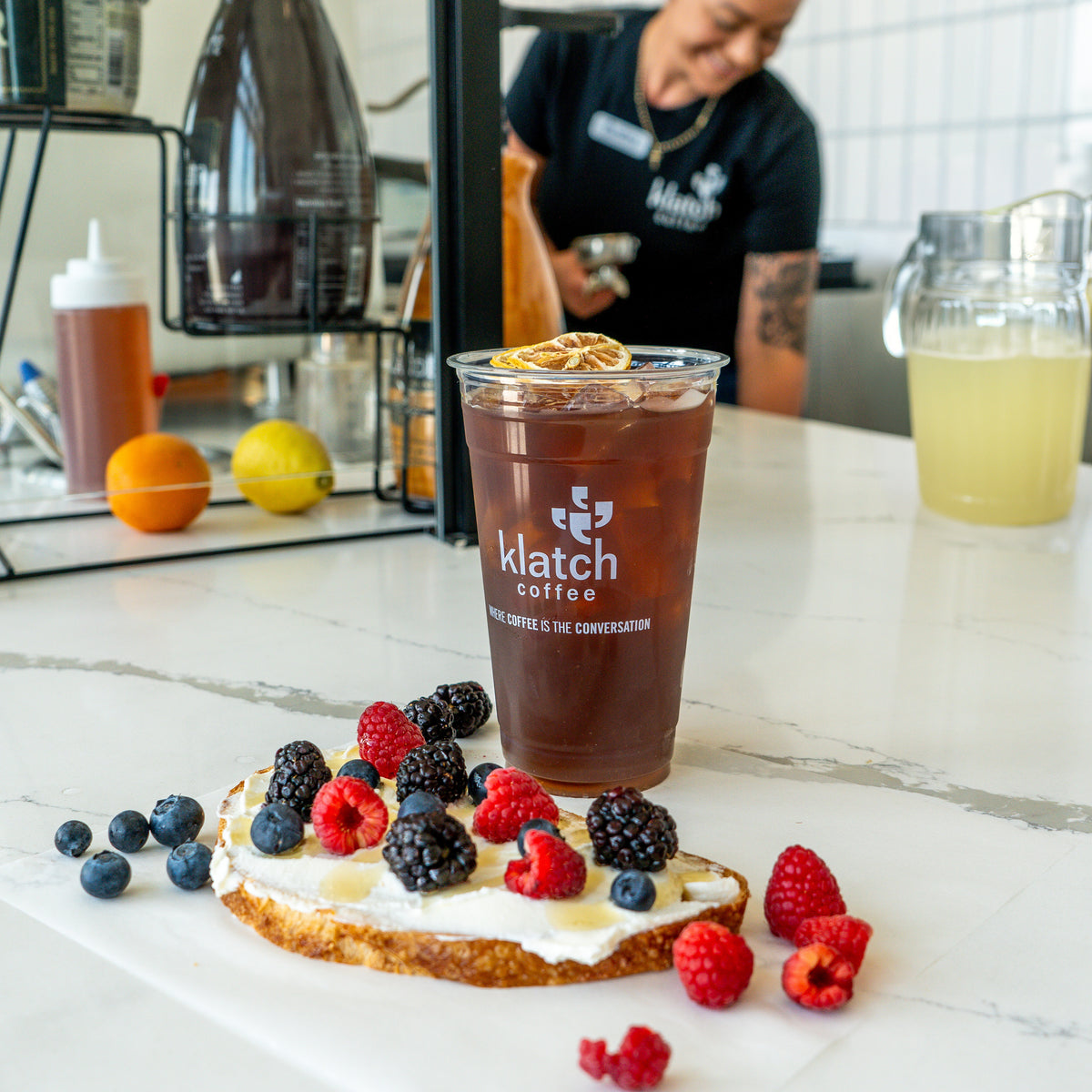 You’re invited to the grand opening of the new Klatch cafe inside Spro