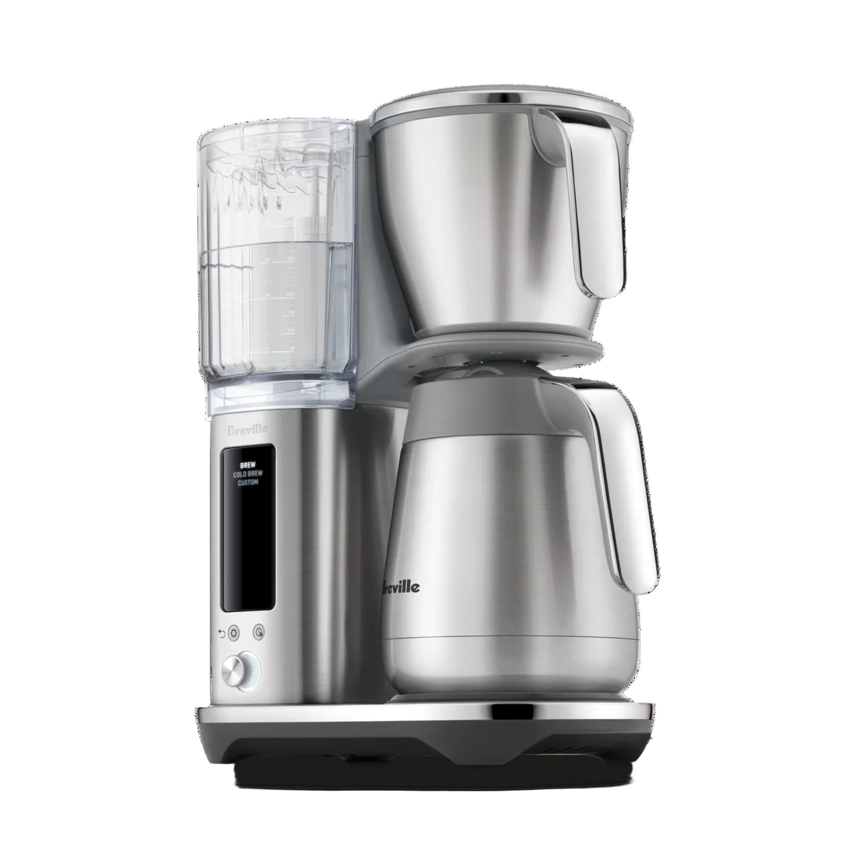 Breville Luxe™ Brewer Thermal Drip Coffee Machine with clear water reservoir on a white background