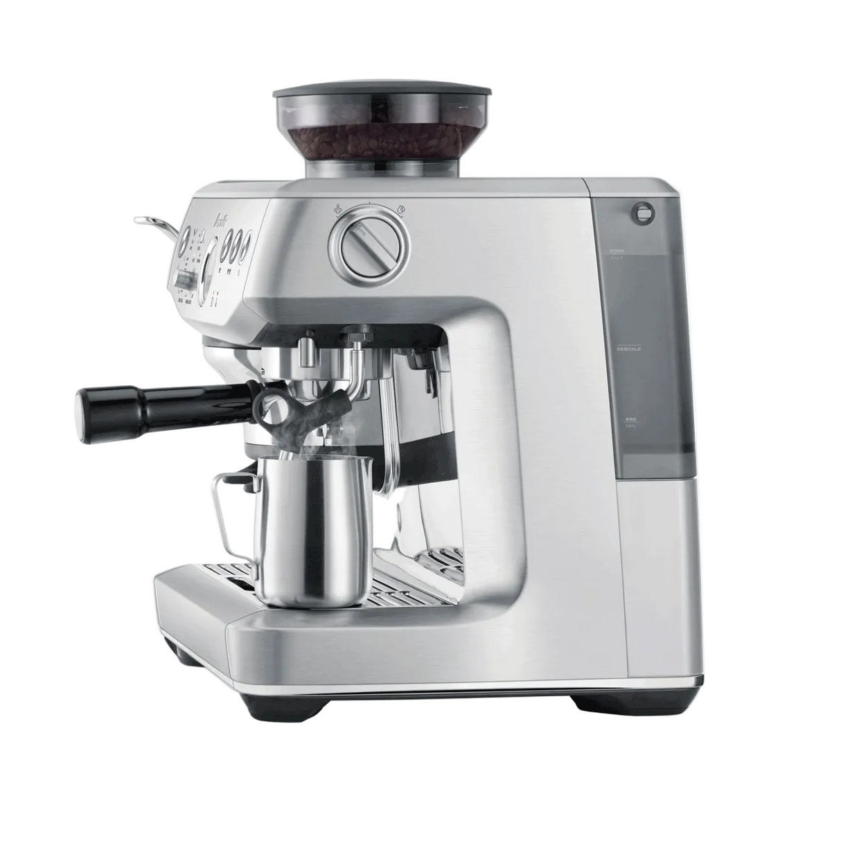 Breville Barista Express Impress Espresso Machine on a white background