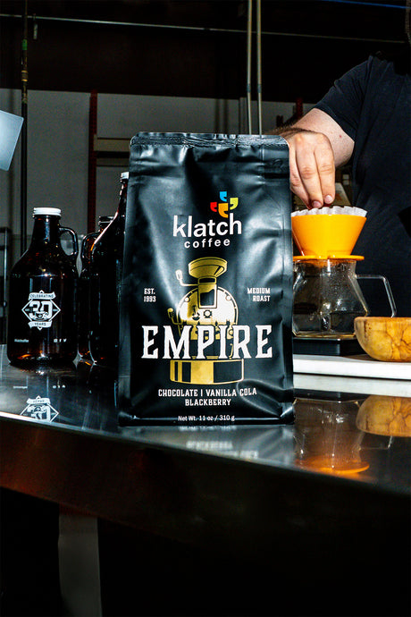 Brewing Klatch Coffee's Empire Blend