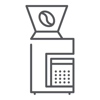 Icon of a coffee machine