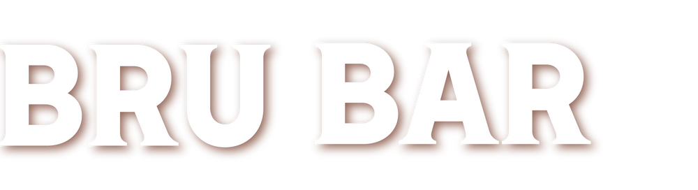 White text that reads Bru Bar. 