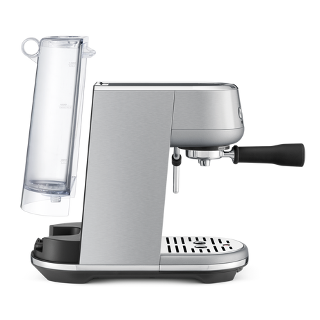 Breville Bambino Espresso Machine  with clear water tank on a white background