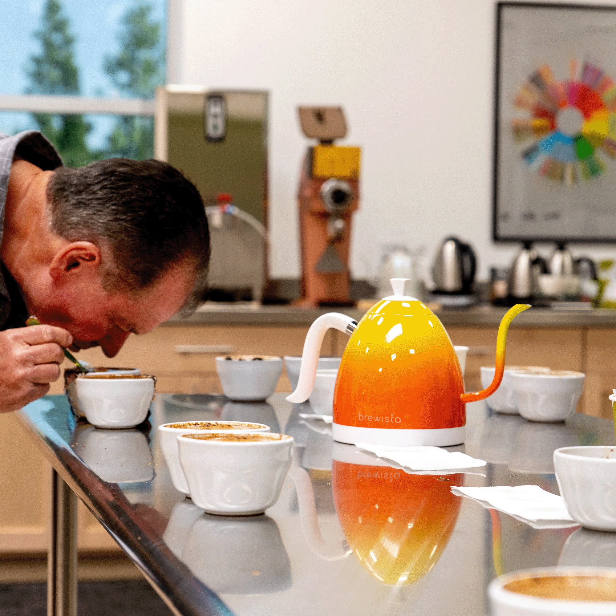 orange kettle