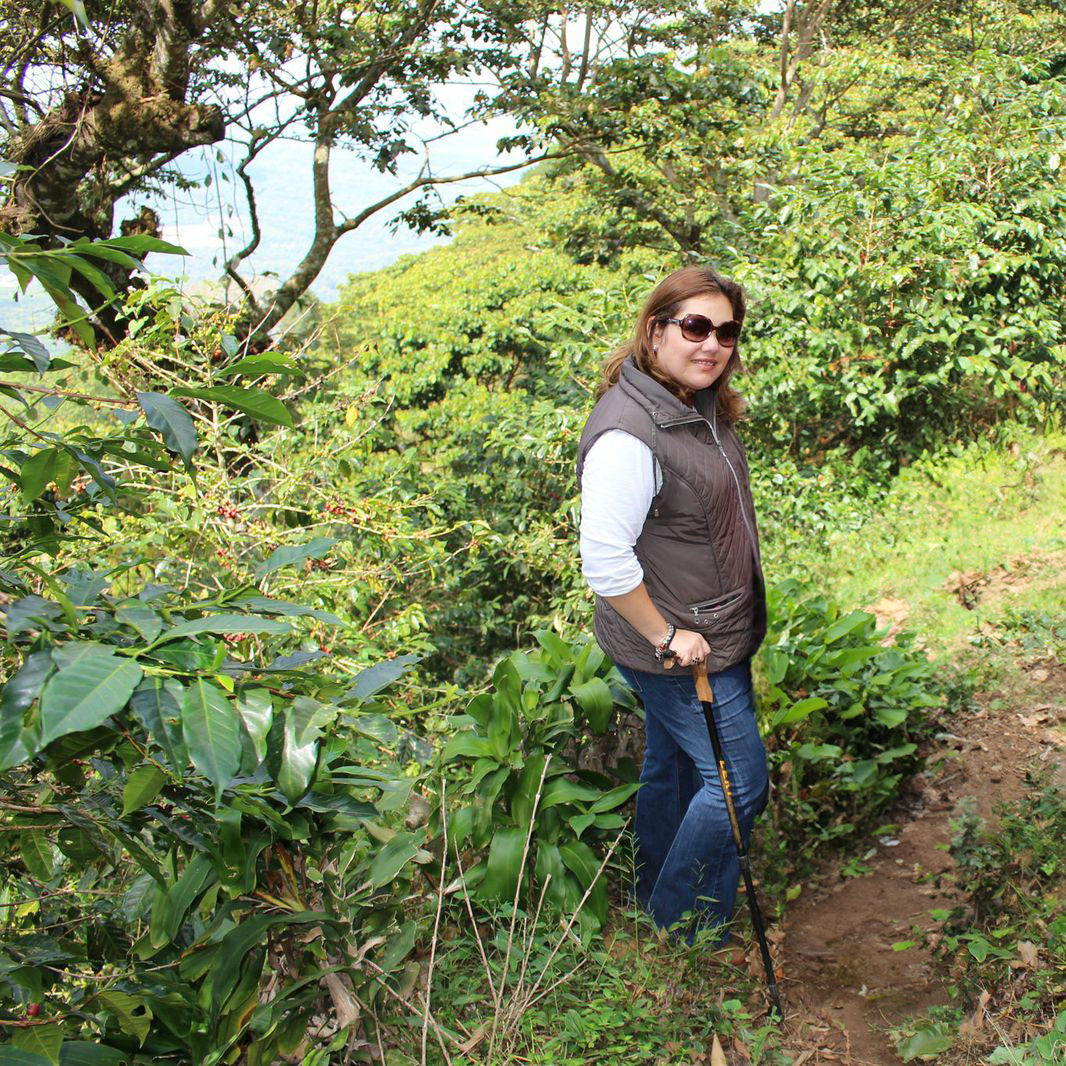 Woman on a coffee farm in El Salvador