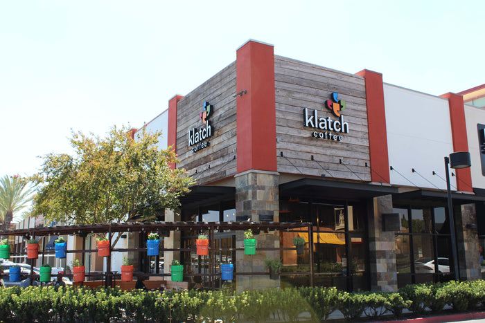 Photograph of Klatch Coffee's Chino Hills location