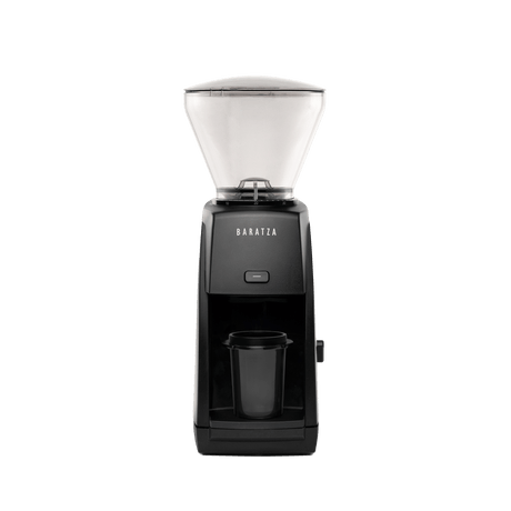 Black coffee grinder with clear top