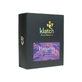 A black rectangular product box for Klatch Pearl Reserve Panama DF Fermentable, featuring a purple and orange label on the front, set against a plain white background.