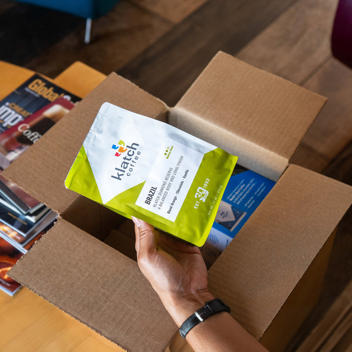 Unboxing single origin coffee.